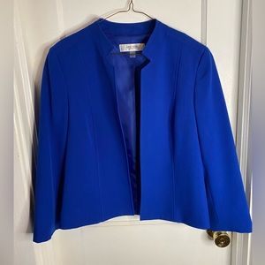 Jones Studio Two-Piece Blue Blazer and Skirt